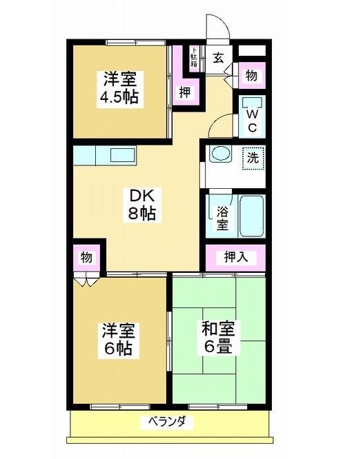 レスポワール祇園の間取り