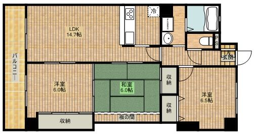 ラビータ新城の間取り