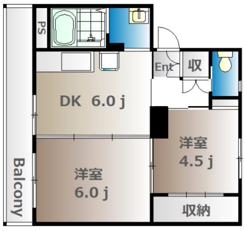 ヴィラナリー建部1号棟の間取り