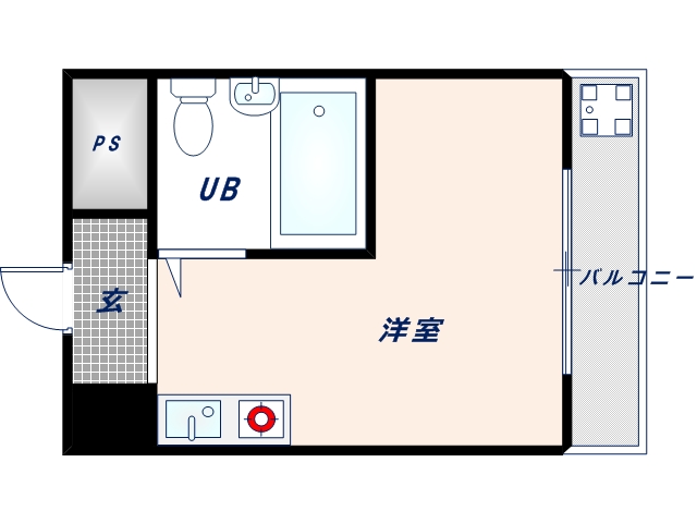 東大阪市高井田のマンションの間取り