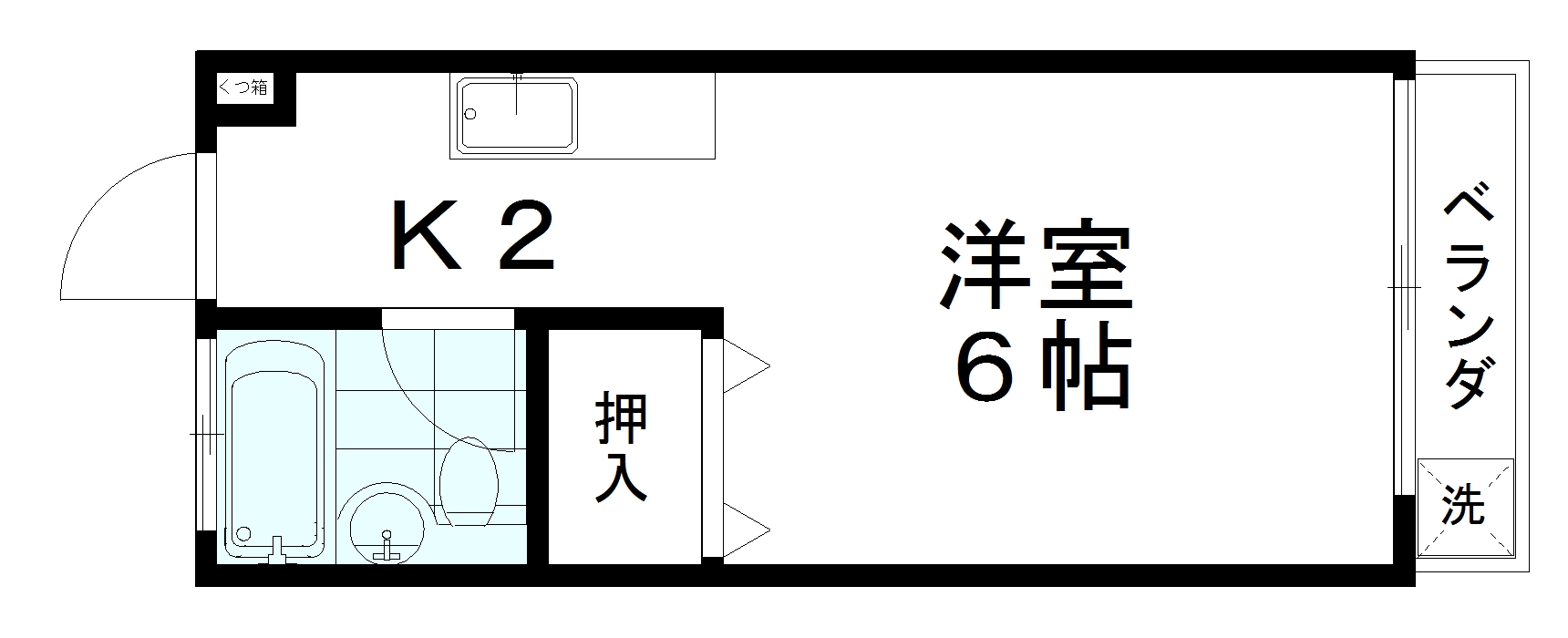 コーポラス笹貫A棟の間取り