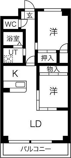 COM’S二ツ坂の間取り