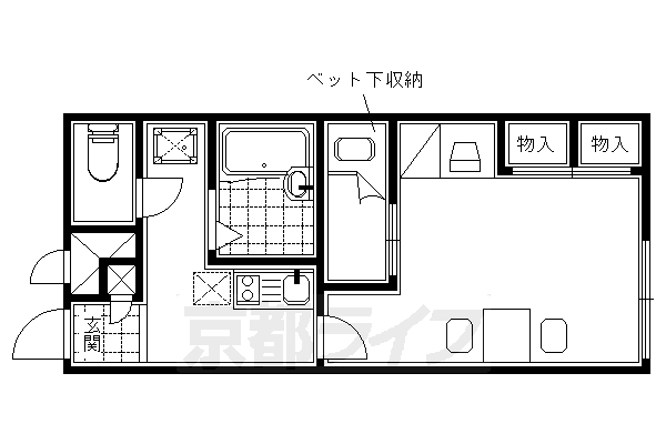 レオパレス伏見の間取り