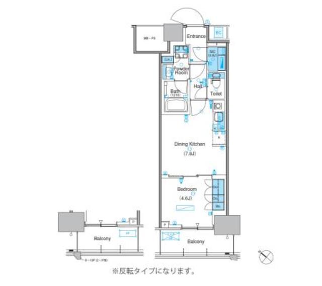 パークアクシス豊洲キャナルの間取り