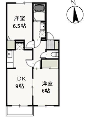 グリーンヒルズ　Aの間取り