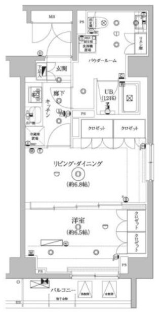 墨田区東向島のマンションの間取り