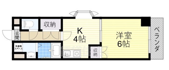 豊中市稲津町のマンションの間取り