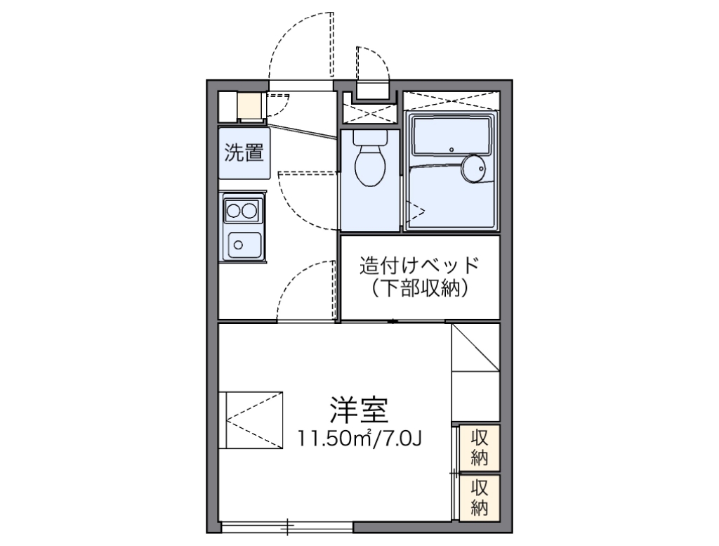 レオパレスＬａＶｉｅIIの間取り