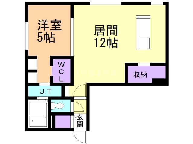 札幌市中央区北八条西のマンションの間取り