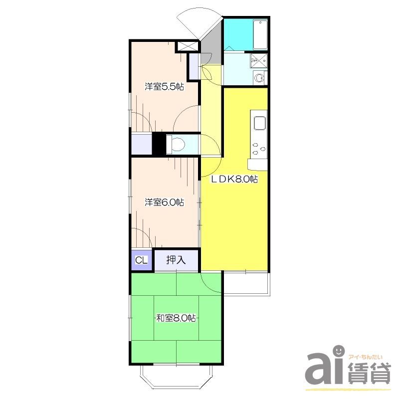 東久留米市柳窪のマンションの間取り