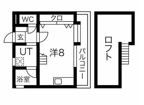 【福岡市東区和白東のアパートの間取り】