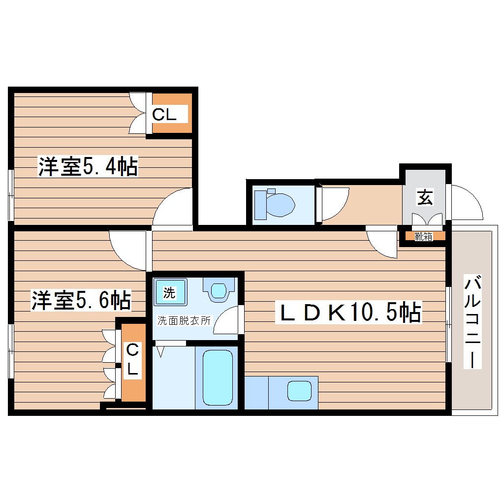 プランドールEASTの間取り