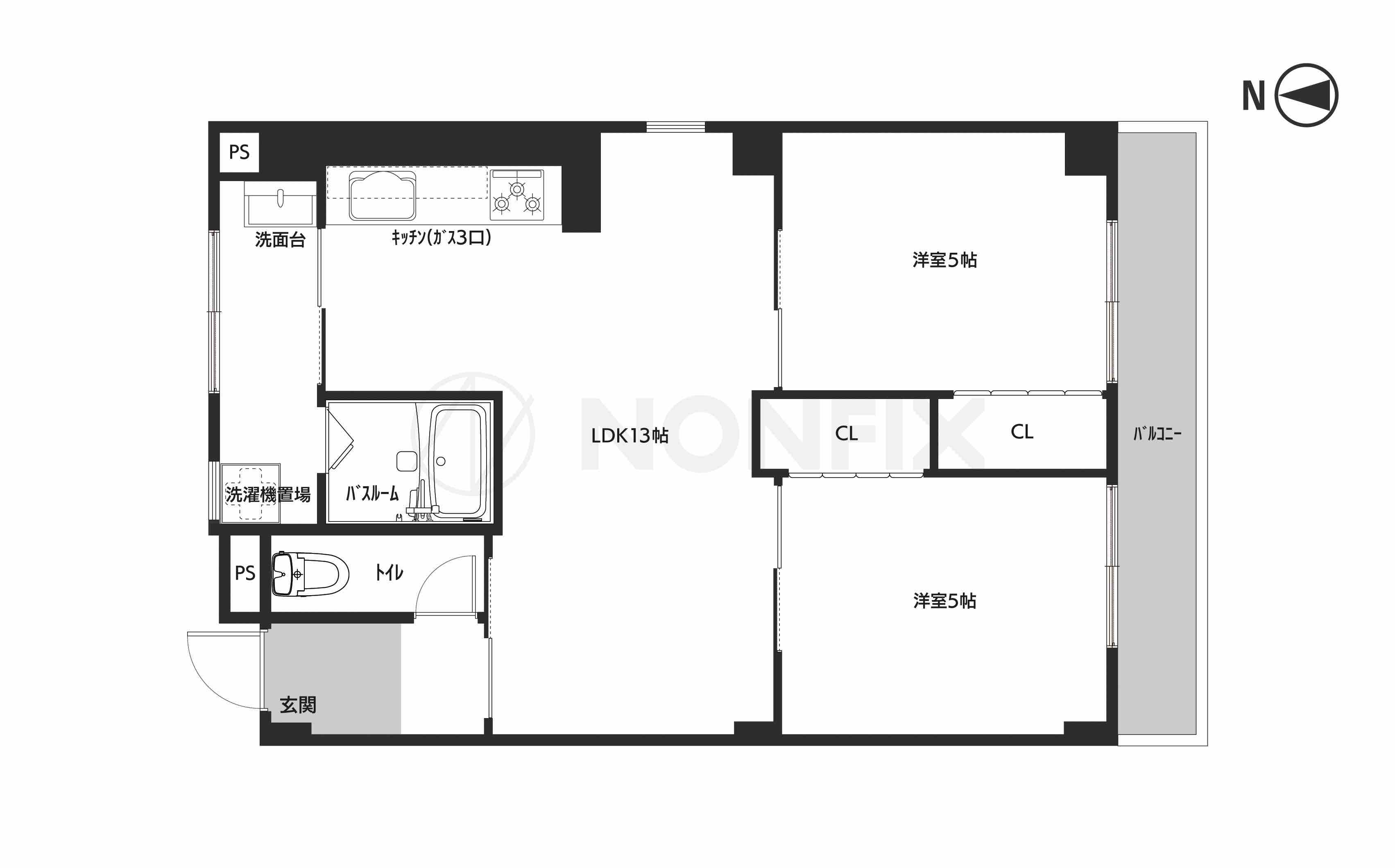 天満ドリームマンションの間取り