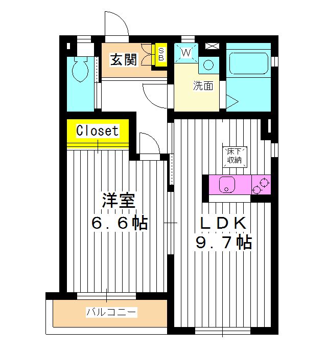 板橋区大谷口北町のマンションの間取り