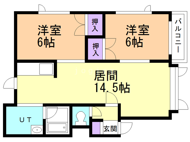 エースティック西岡Ｃの間取り