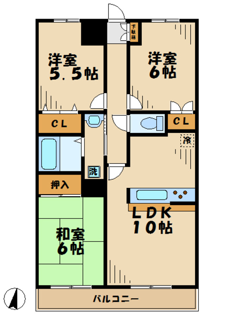 フォンテン２４の間取り