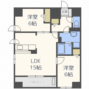 リーベン２１９の間取り