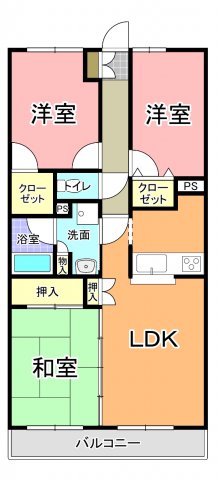 グラン・ソル新原の間取り