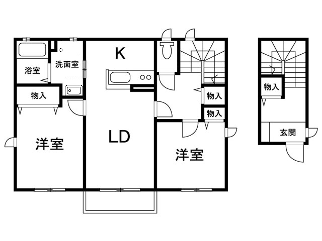 シャルマン北深志の間取り