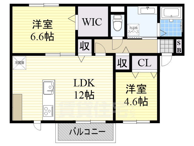 ヴィーブル枚方公園の間取り