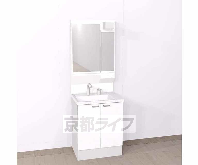 洗面設備　・完成予想図