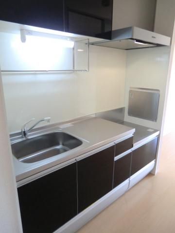 キッチン　２口ガスコンロ設置可