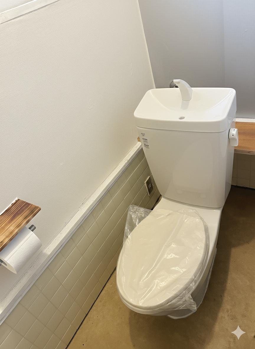トイレ　新しく入れ替えてます