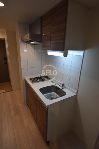 キッチン　エスリード谷町四丁目  二口ガスシステムキッチン