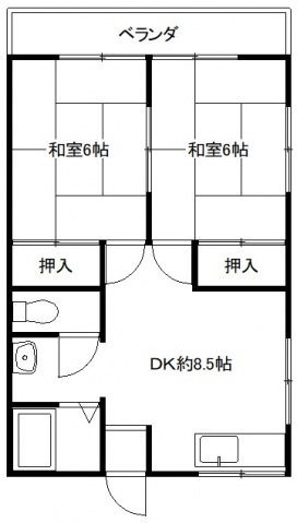コーポ藤宮の間取り写真