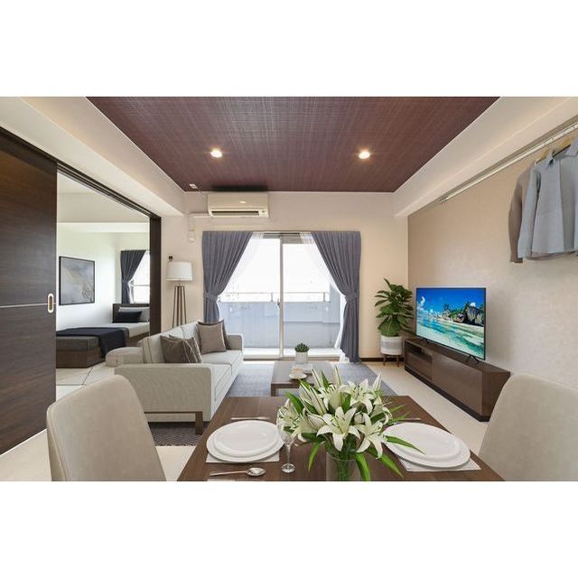 居室・リビング　ブラウンを基調とした落ち着いたお部屋