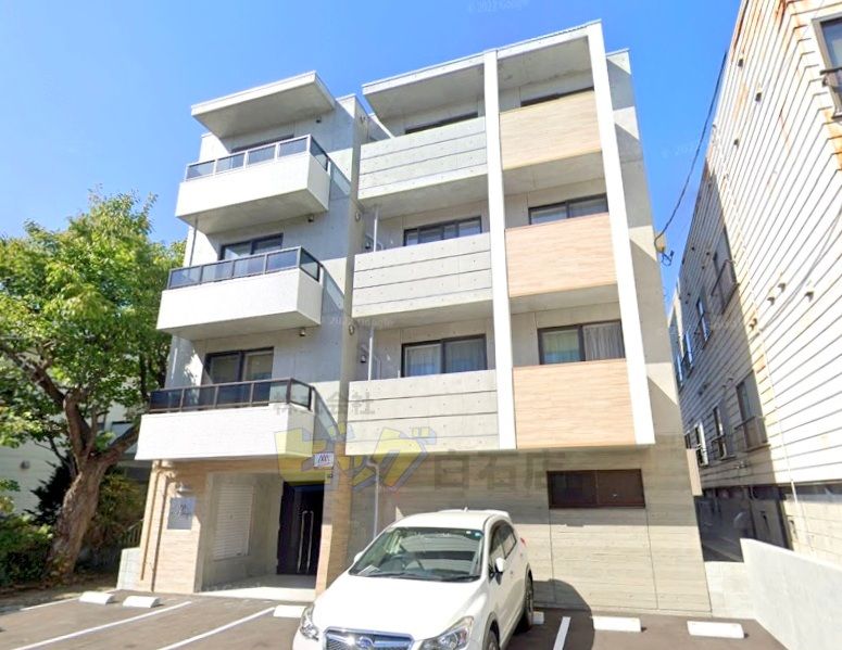 建物外観　都市ガス＆ネット無料採用のデザイナーズマンションです♪