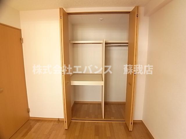 収納　たっぷりとした収納スペースです