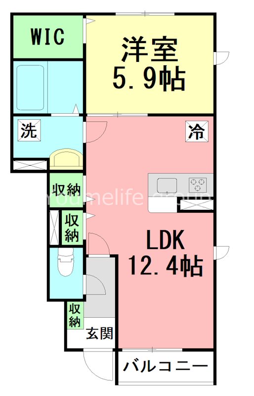 LILY MORE COURTの間取り写真