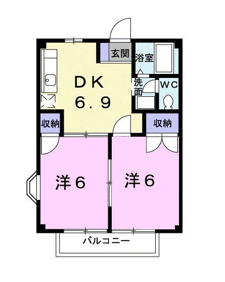 コーポきららの間取り写真