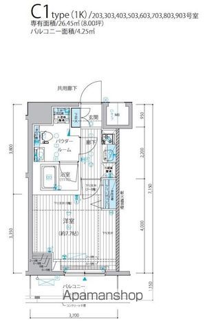 東京メトロ日比谷線 三ノ輪駅 徒歩5分 12階建 築5年の間取り写真