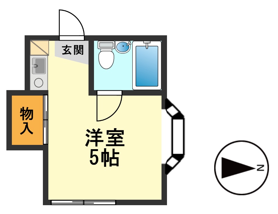 京成本線 京成小岩駅 徒歩5分 2階建 築37年の間取り写真
