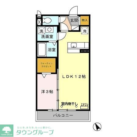 ディアコートの間取り写真