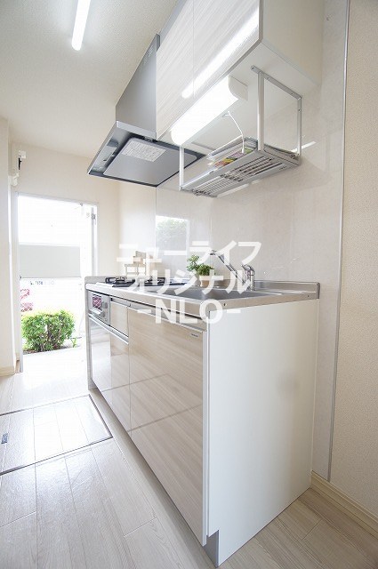 キッチン　グリル付き２口コンロシステムキッチン☆