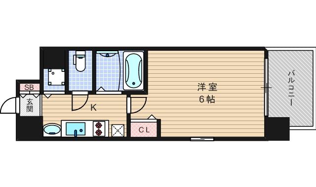 プレサンス難波元町の間取り写真