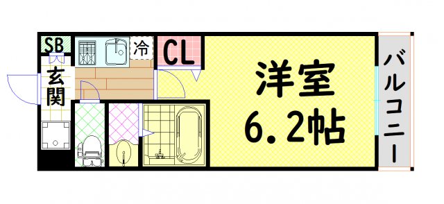クレド桜川の間取り写真