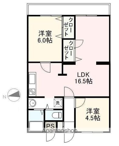 メゾン上之町の間取り写真