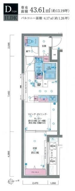 GENOVIA東向島skygardenの間取り写真