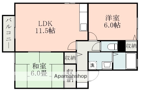ＪＲ鹿児島本線 西里駅 徒歩27分 2階建 築29年の間取り写真