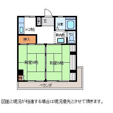 舟橋ハイツの間取り