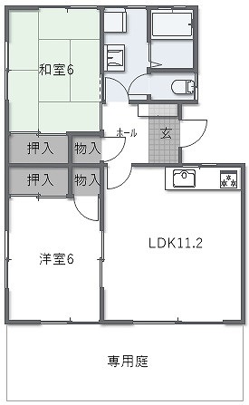 ウエストリバースA棟の間取り