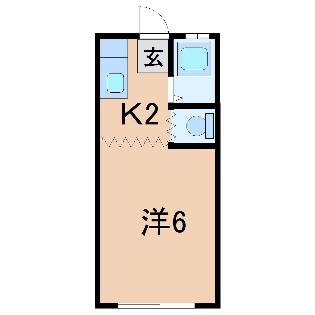 【ハイツ宍戸の間取り】