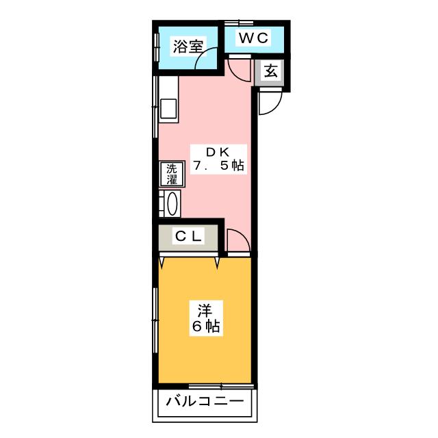 サクラパレス２号棟の間取り