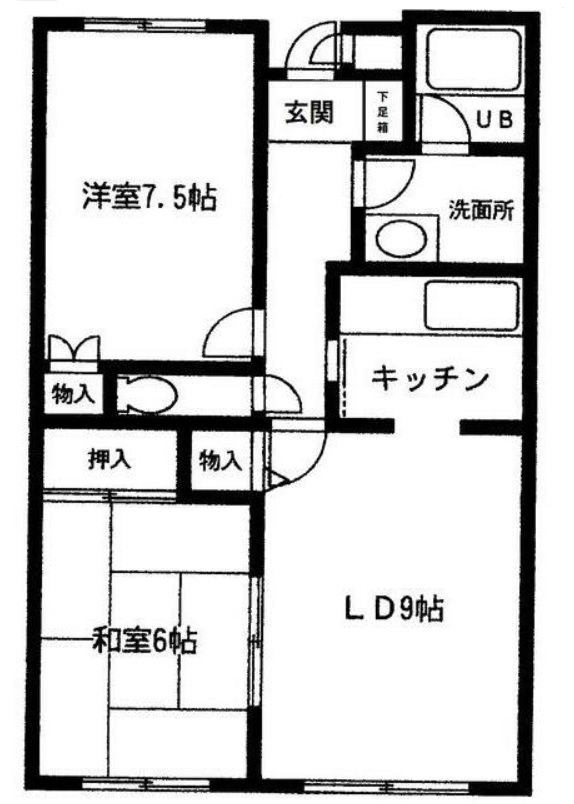 グリーンメイト大東の間取り