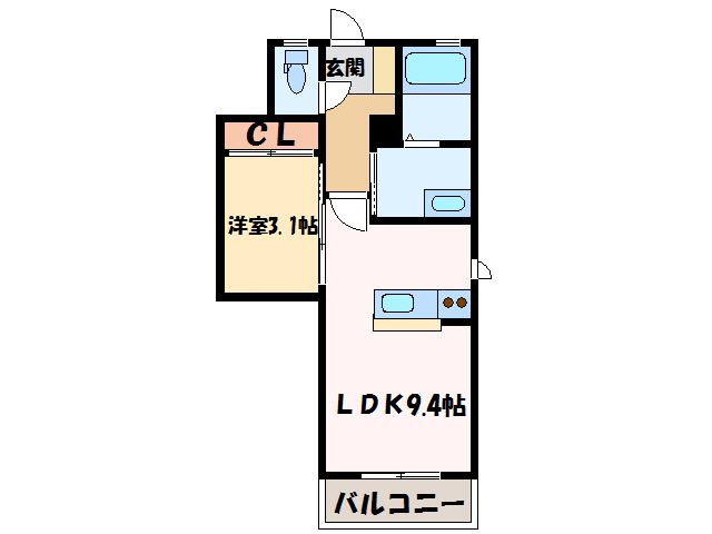 シャーメゾン政枝の間取り