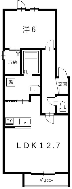 ハイツHRWの間取り